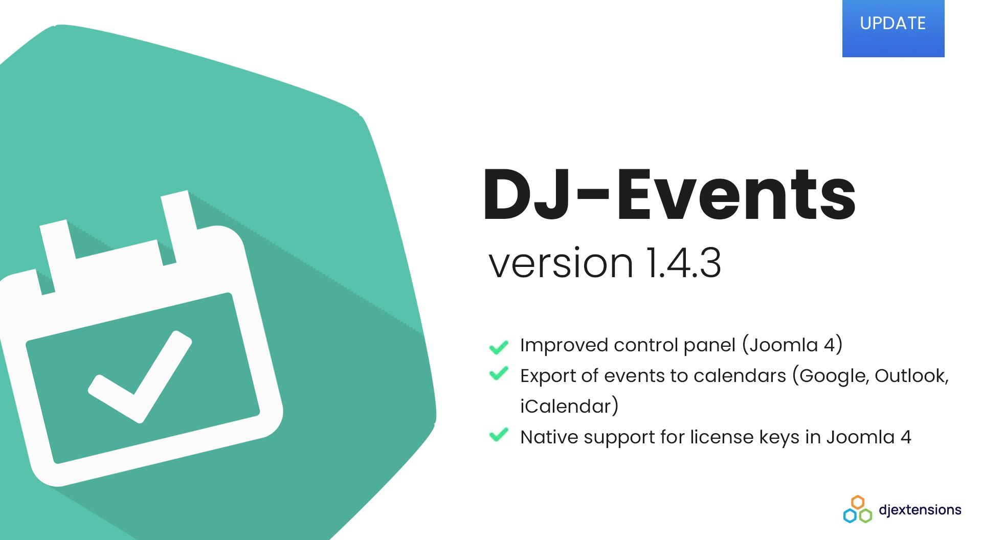 DJ-Events extension update brings the export of events to calendars feature!