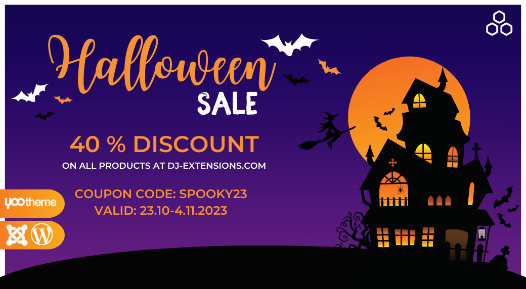 Spooktacular Halloween Sale -40% on Joomla and WordPress products
