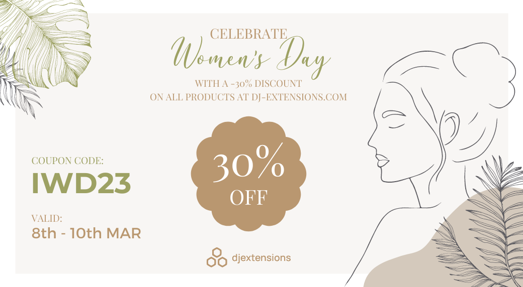 International Women's Day Sale. Get all you need for Joomla and WordPress with a 30% discount