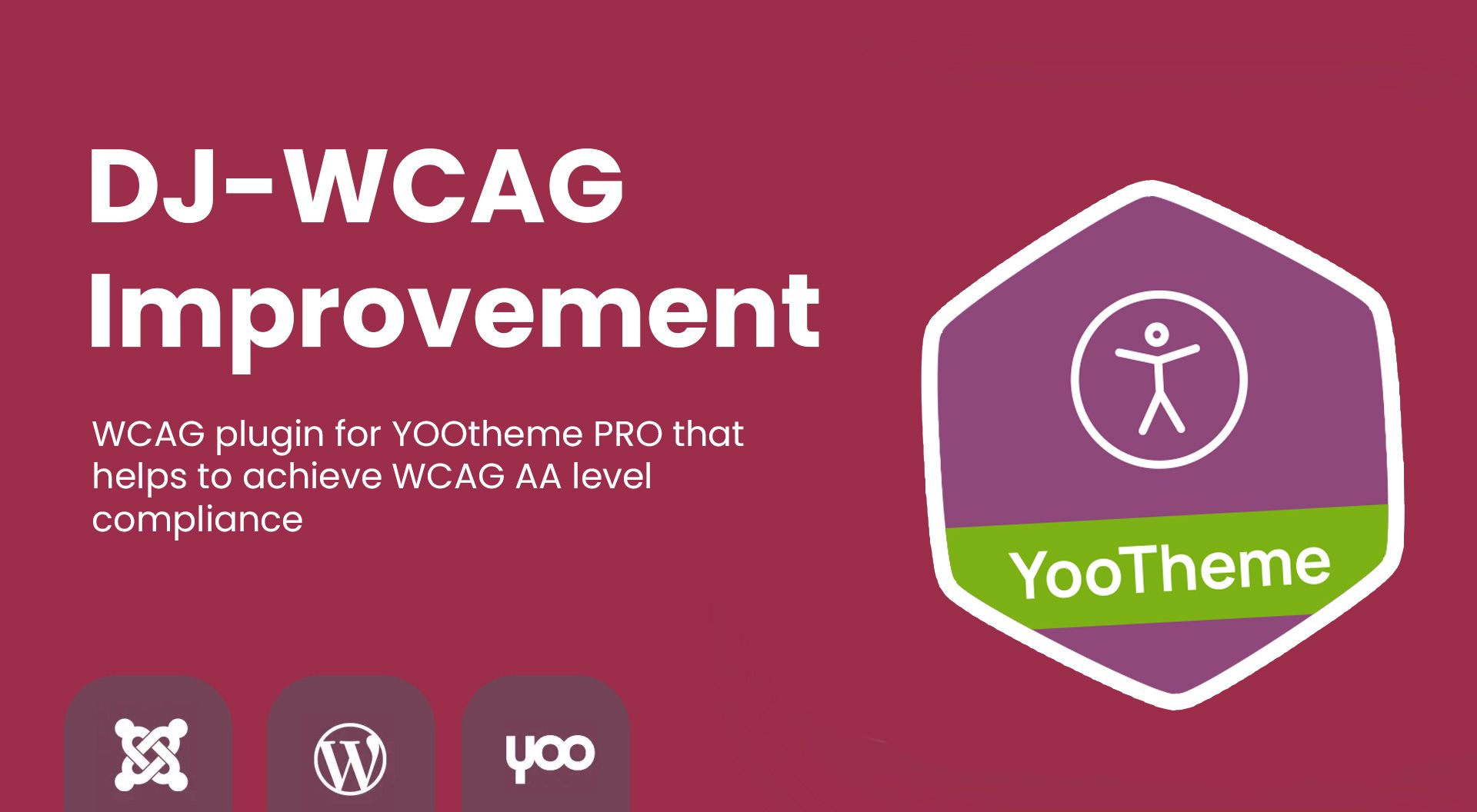 DJ-Wcag Improvement: free accessibility plugin for Joomla and WordPress