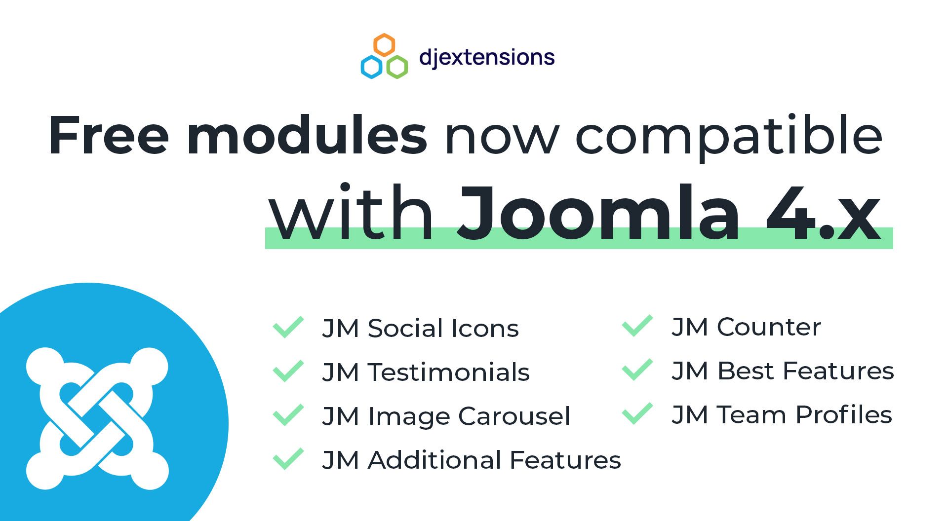 UPDATE - FREE Joomla modules are now compatible with Joomla 4.x!